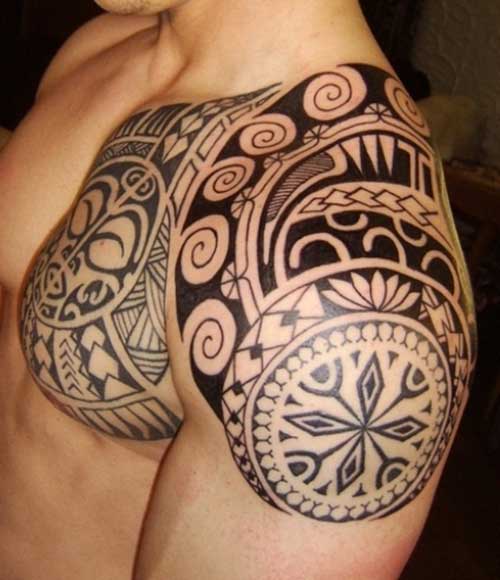 Nice Maori Shoulder Tattoo