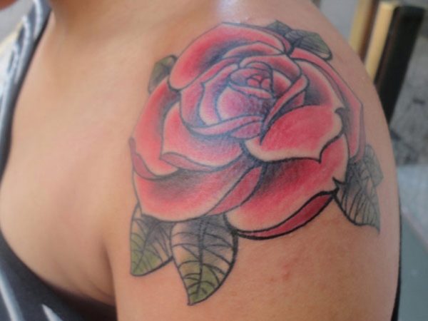 Nice Rose Flower Tattoo