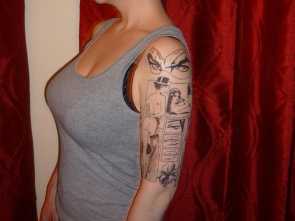 Nice Sleeve Shoulder Tattoo