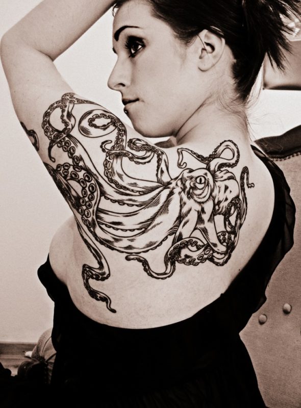 Octopus Shoulder Tattoo