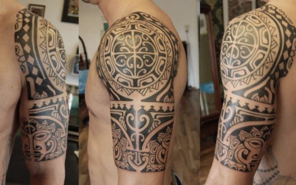 Ornaments Tribal Shoulder Tattoo