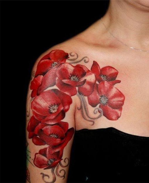 Outstanding Flower Tattoo For Women