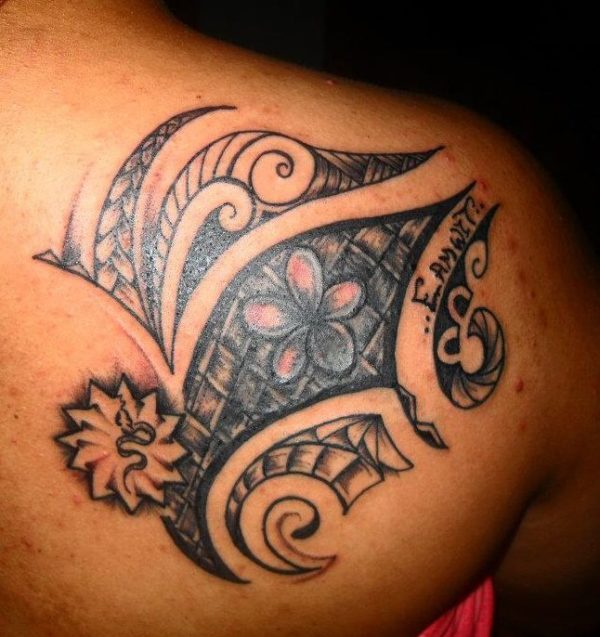 Outstanding Hawaiian Flower Tattoo