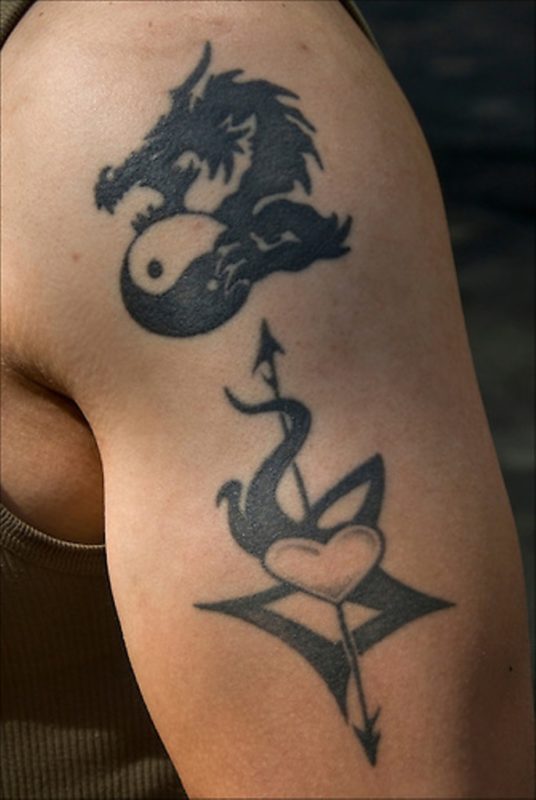 Outstanding Yin Yang Tattoo