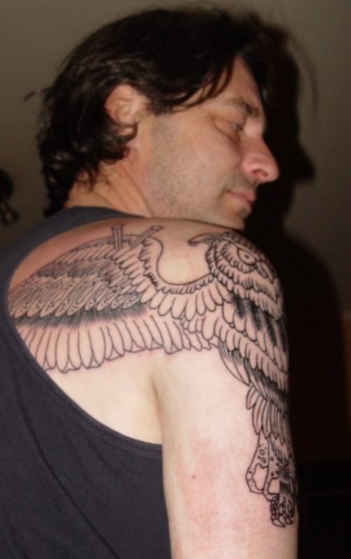 Owl Shoulder Wings Tattoo