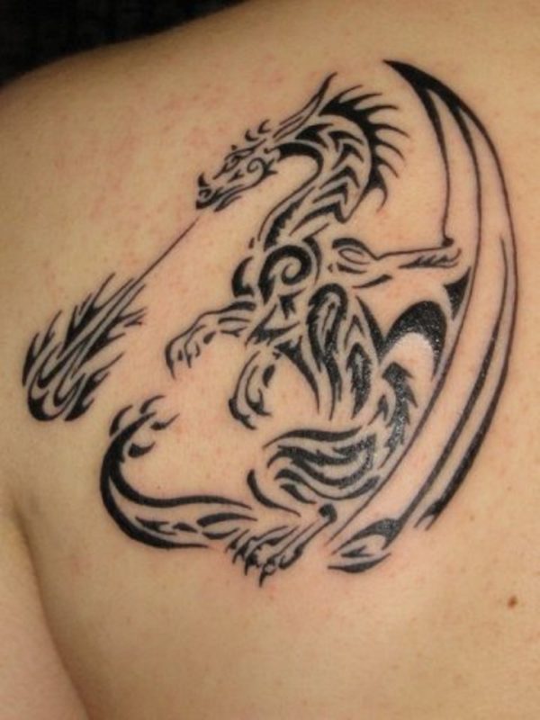 Pattern Dragon Tattoo Design
