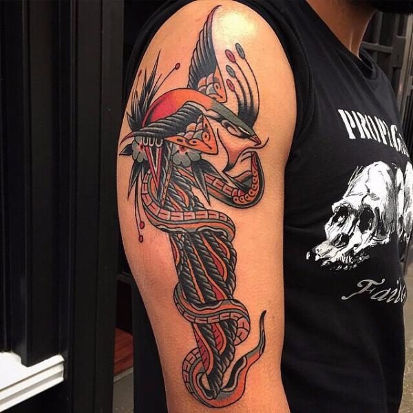 Phoenix Colored Tattoo