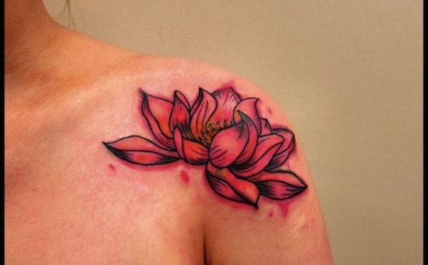 Pink Lotus Tattoo 