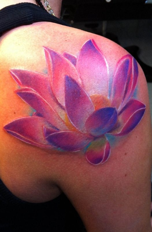 Pink Lotus Tattoo