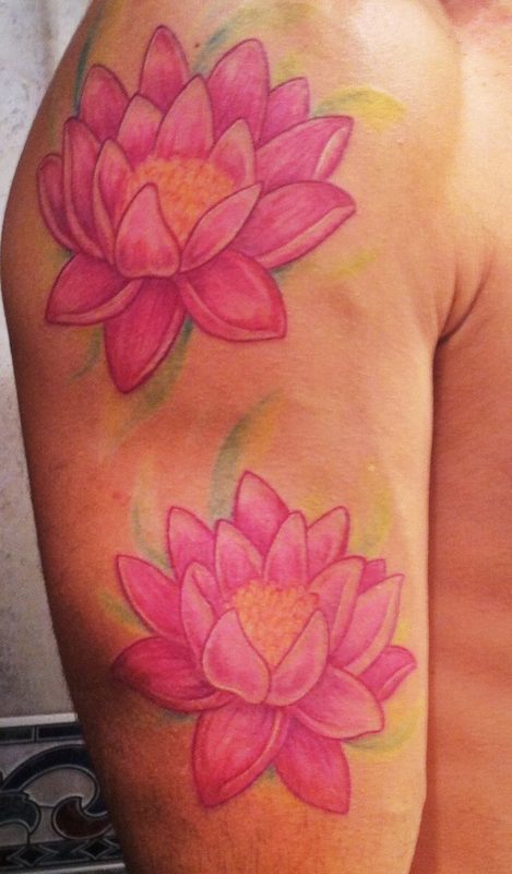 Pink Lotus Tattoo