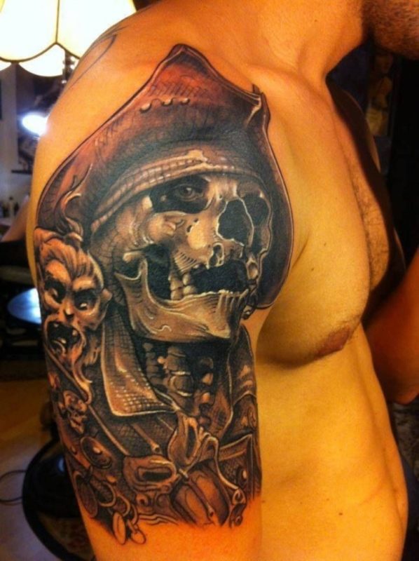 Pirate Skull Tattoo