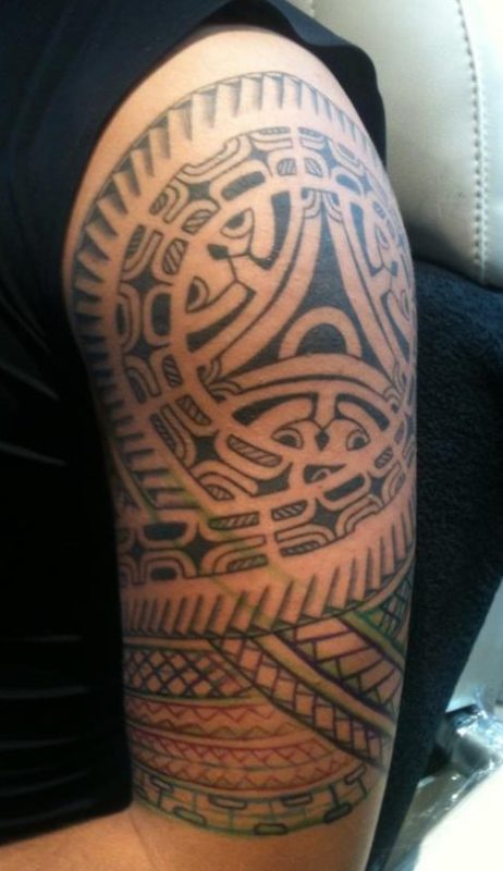 Polynesian Shoulder Tattoo