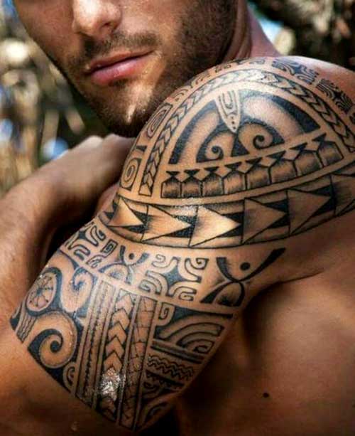 Polynesian Shoulder Tattoo