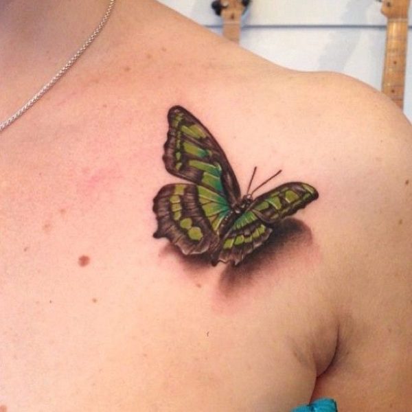 Realistic Butterfly Tattoo Design