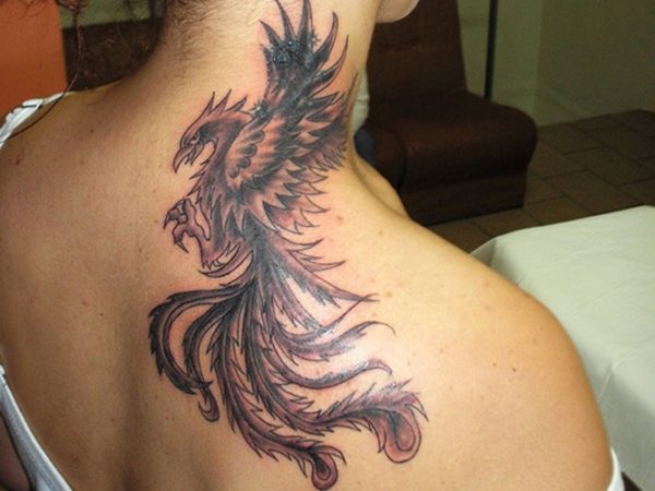 Realistic Phoenix Tattoo