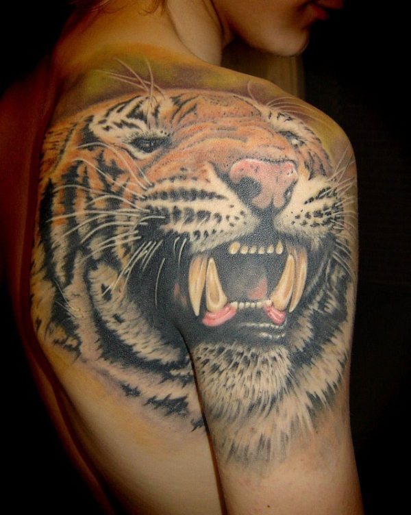 Realistic Tiger Tattoo