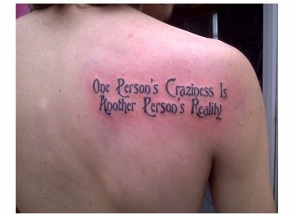 Reality Quote Tattoo