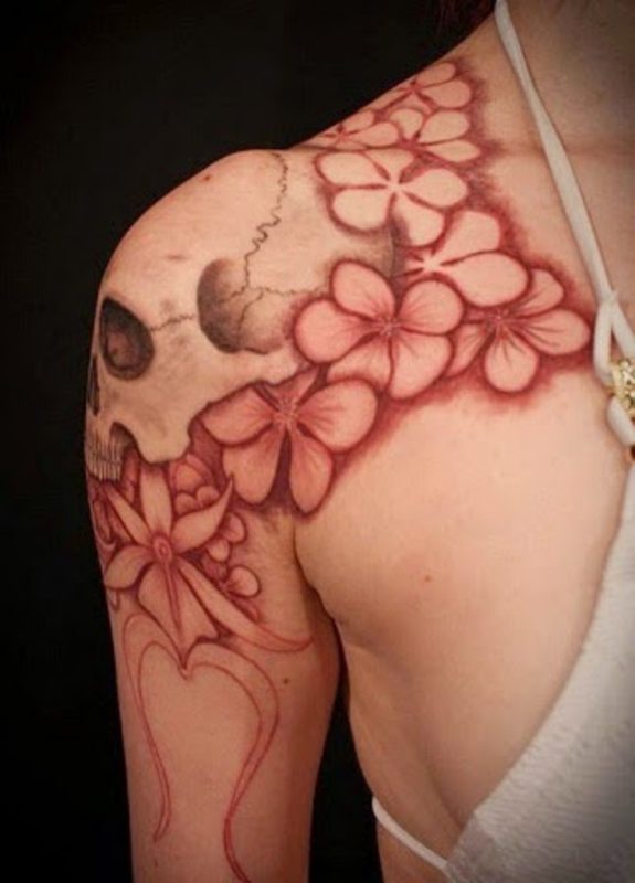 Red Designer Tattoo For Women