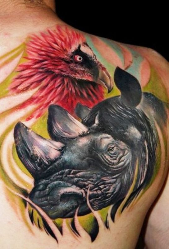 Red Eagle Tattoo Design