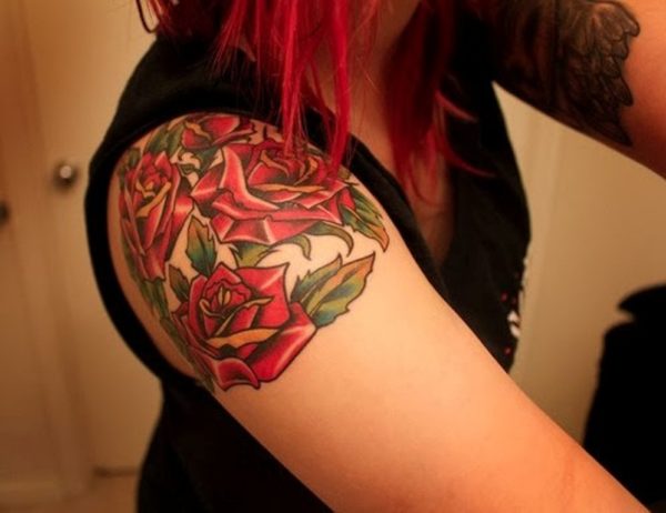 Red Roses Tattoo Design