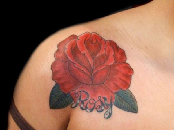 Red Rosy Tattoo Design