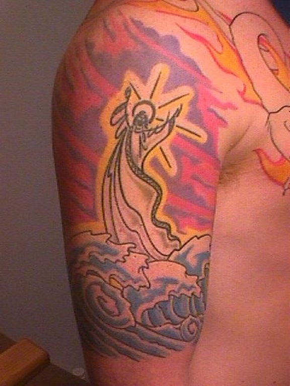Religious Designer Jesus Tattoo
