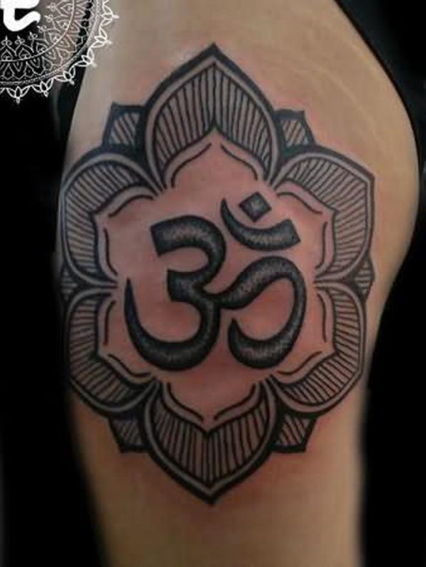 Religious Hinduism Om Tattoo