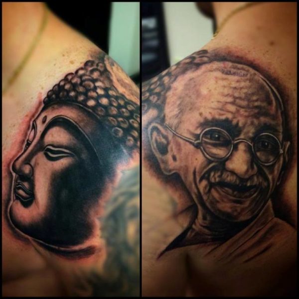 Religious Shoulder Tattoo