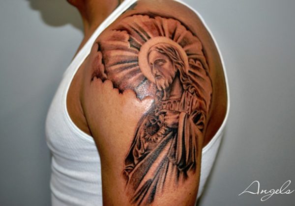 Religious Tattoo Of Jesus