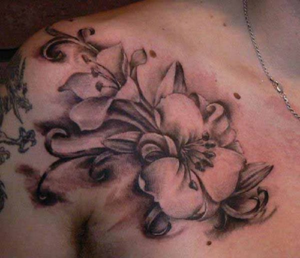 Rey Flower Tattoo Design