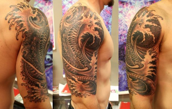 Right Shoulder Sleeve Tattoo