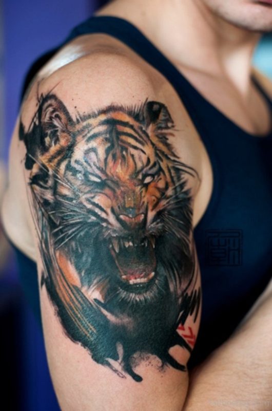 Roaring Tiger Tattoo