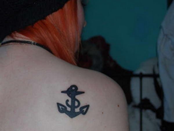 Sailor Tattoo Design On Shoulder Back