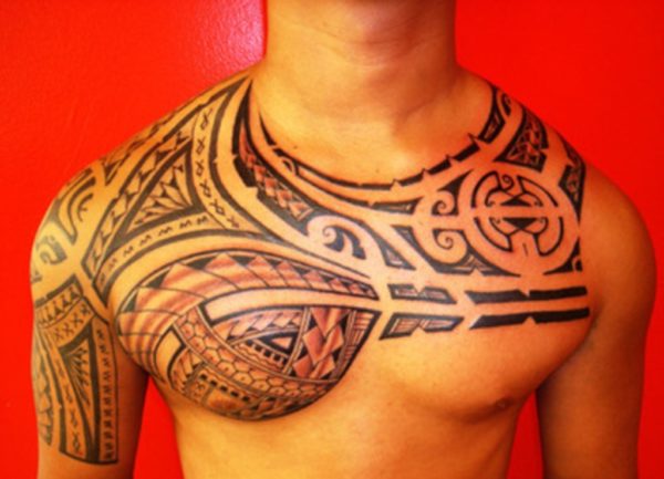 Samoan Left Shoulder Tattoo