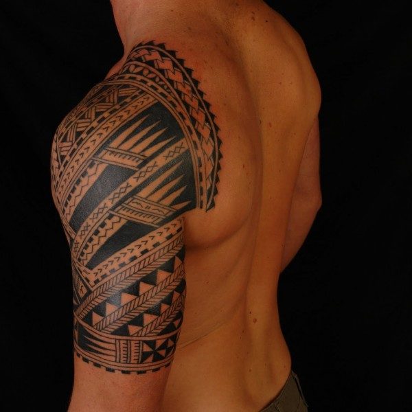 Samoan Shoulder Tattoo