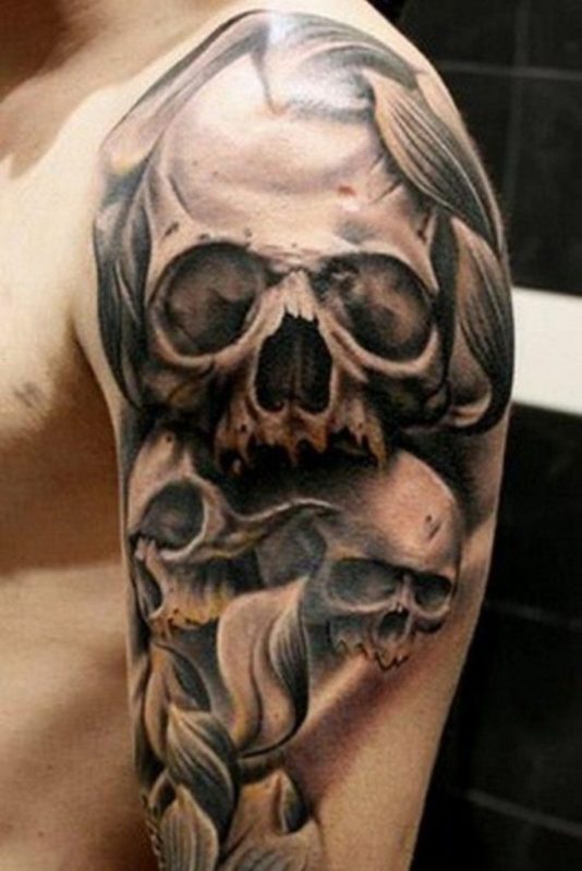 Samurai Skull Tattoo