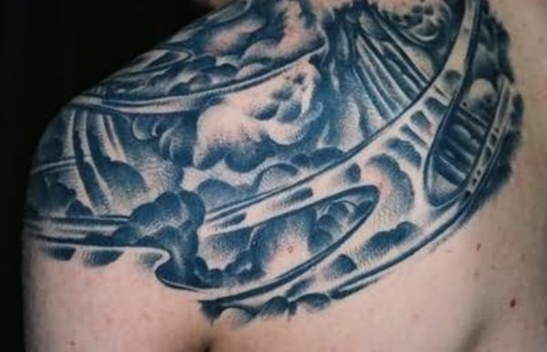 Scary Clouds Tattoo