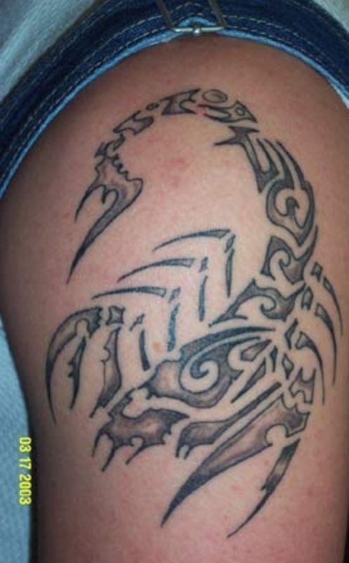 Scorpion Shoulder Tattoo