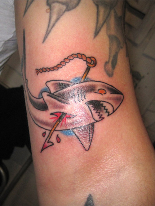 Shark Hunting Tattoo