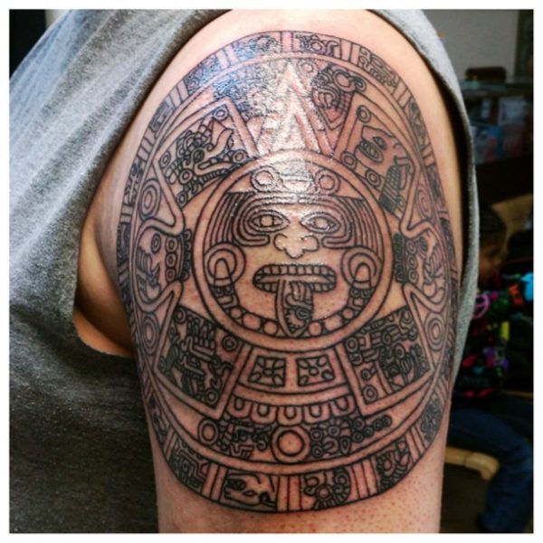 Shining Aztec Tattoo Design