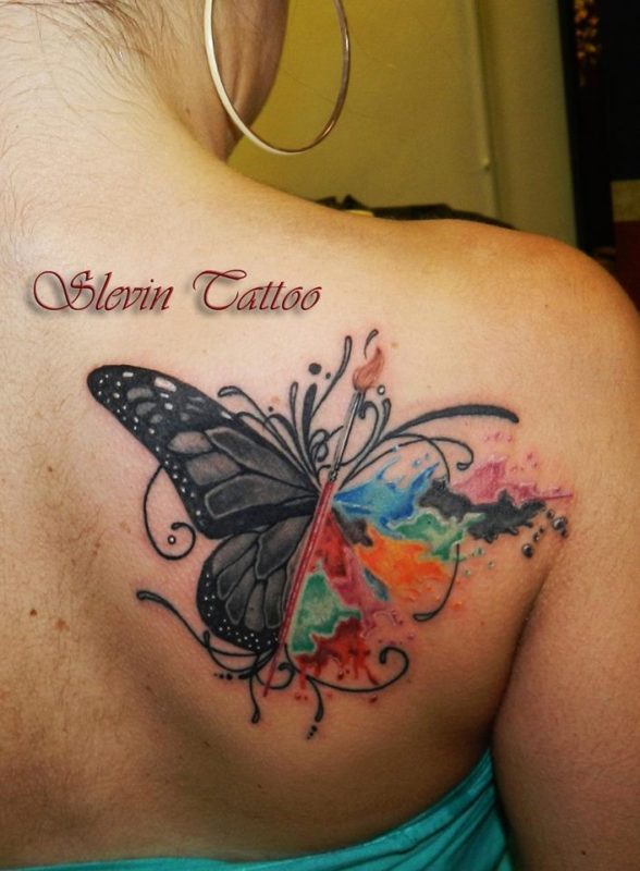 Shoulder Blade Tattoo Design