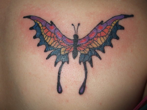 Shoulder Butterfly Tattoo