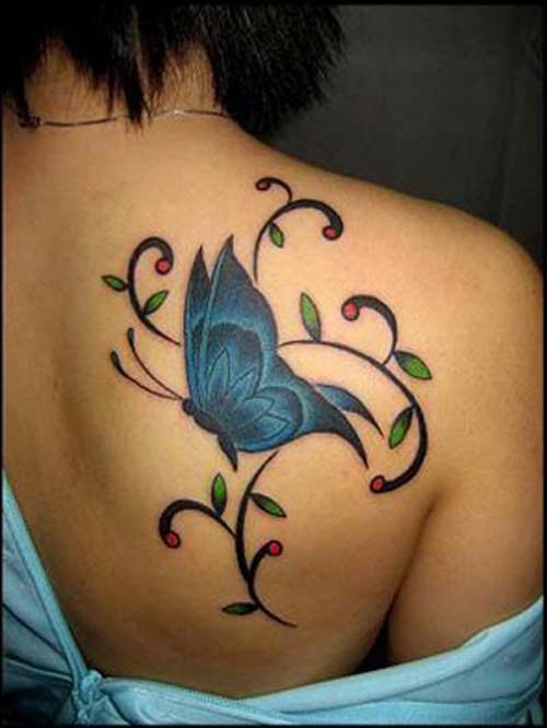 Shoulder Designer Butterfly Tattoo