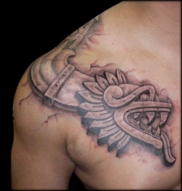 Shoulder Dragon Tattoo
