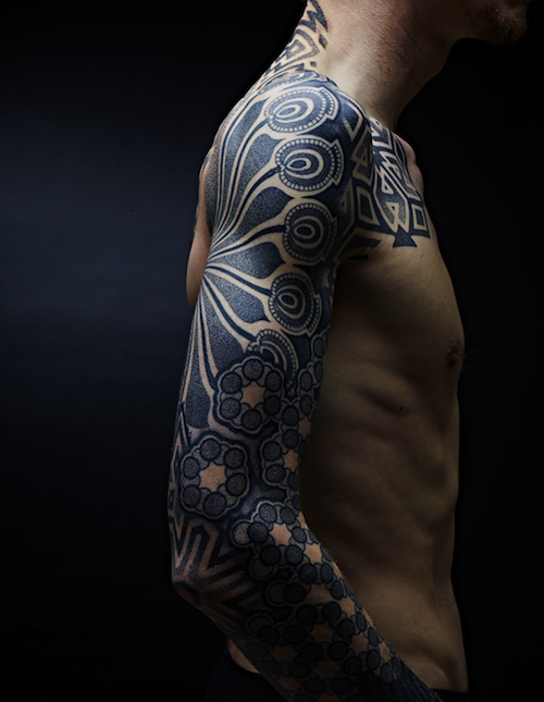 Shoulder Geometric Tattoo