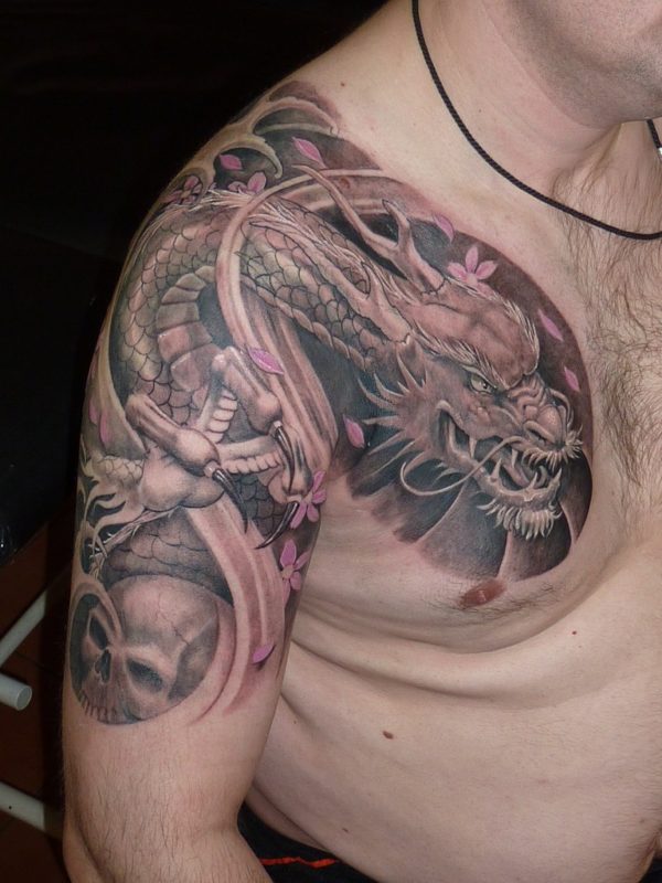 Shoulder Japanese Dragon Tattoo