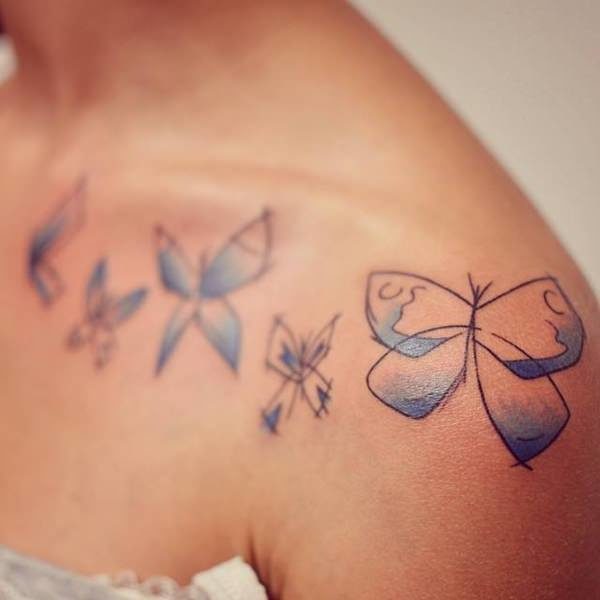 Shoulder Joint Butterfly Tattoo