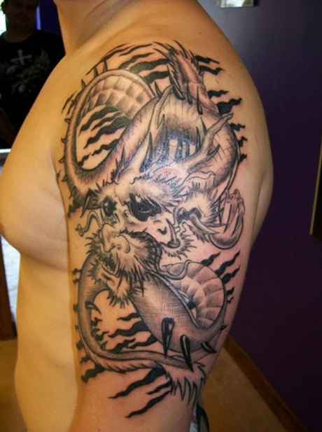 Shoulder Joint Dragon Tattoo
