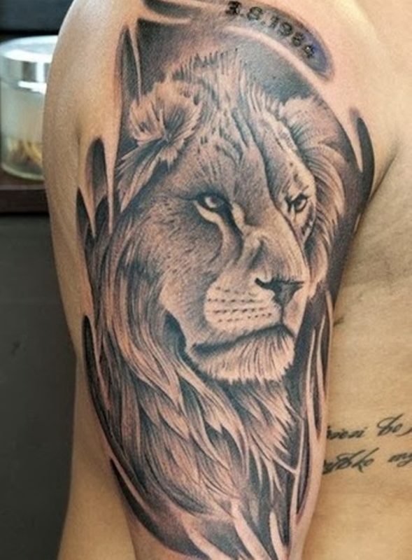 Shoulder Leo Tattoo Design