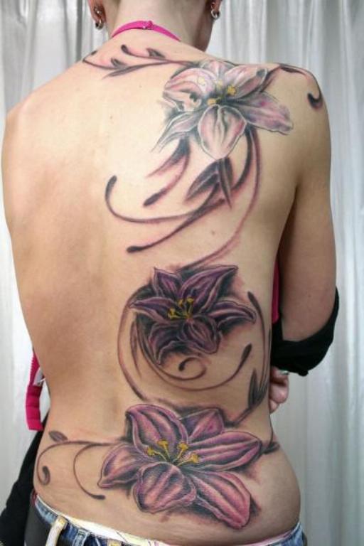 Shoulder Lily Tattoo 